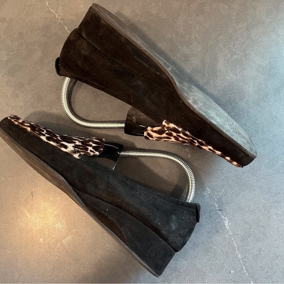 Anyi Lu sz 39.5 US 9 Leopard calf hair loafers Shoes - Picture 7 of 13